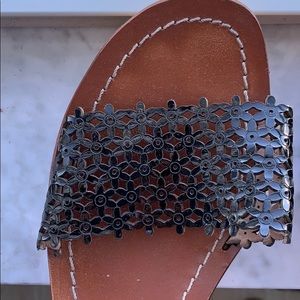 Tori Burch black sandals